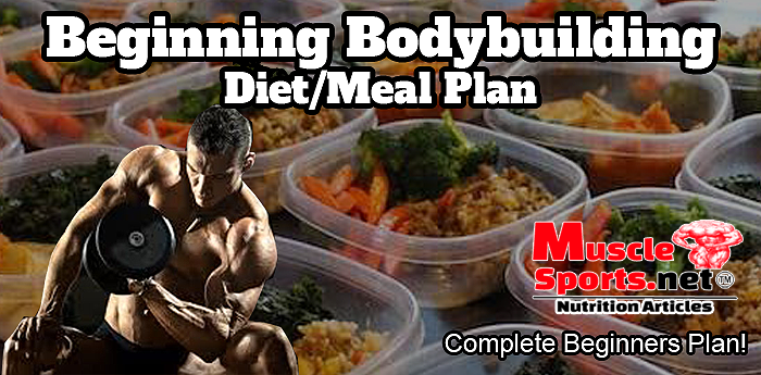 Bodybuilding Beginner Diet/Meal Plan